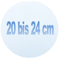 20 bis 24 cm