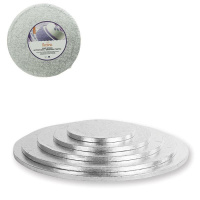 Cake Board rund silber 25,4 cm x 1,2 cm Decora