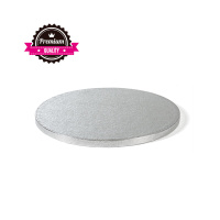 Cake Board rund silber 40 cm x 1,2 cm Decora