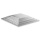 Tortenplatte - quadratisch,  silber 20 x 20 cm x 1,2 cm Decora