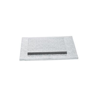 Tortenplatte - quadratisch,  silber 40  x 40 cm x 1,2 cm Decora