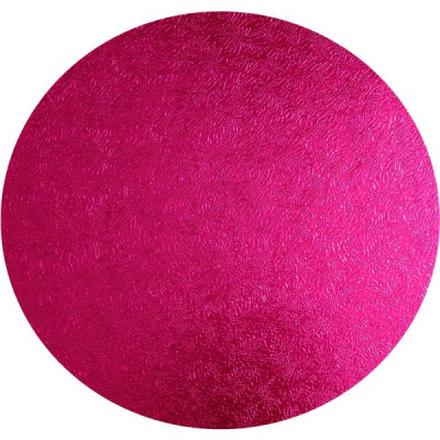 Cake Board rund pink 25 cm x 1,2 cm Decora fuchsia