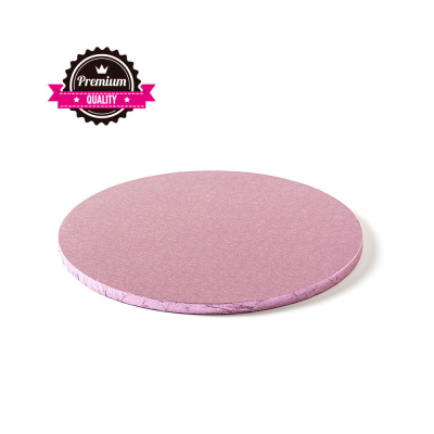 Cake Board rund rosa 25 cm x 1,2 cm Decora rosa