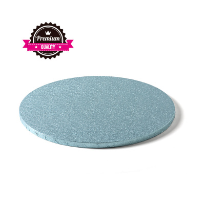 Cake Board rund hellblau 30 cm x 1,2 cm Decora premium himmelblau babyblau
