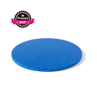 Cake Board rund blau dunkel 25 cm x 1,3 cm Decora...