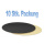 Tortenplatte zweiseitig schwarz/gold  rund 10 Stk. Packung  36 cm x 3 mm dick Decora - nicht einzeln verpackt