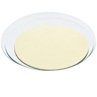 10 Stk. Pkg. gekoppelte Tortenplatte gold/silber - 15 cm rund -  1 mm d&uuml;nn - greenlline - zum Stapeln oder f&uuml;r Desserts