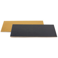 Tortenplatte zweiseitig schwarz/gold  rechteckig 30  x 40...