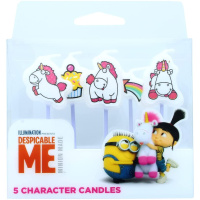 Minions - Fluffy Unicorn Geburtstags Kerzen - das...