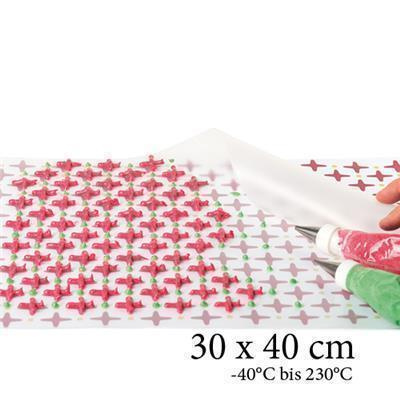 Transparente antihaft Silikon Backmatte 30 x 40 cm zum Ausrollen, Backen, Einfrieren ..