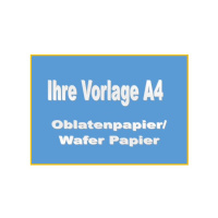 Lebensmittelausdruck/Tortendruck/Fotodruck auf Oblatenpapier A4  nach Volage