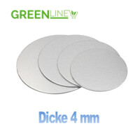 Torten Platte 20 cm silber rund Dicke 4 mm -...