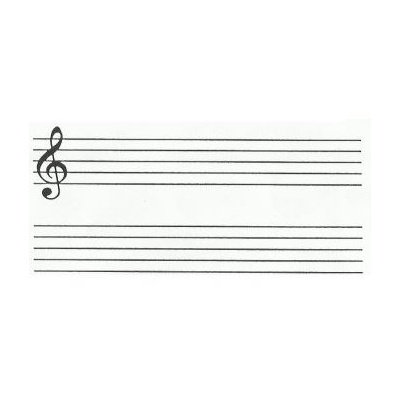Patchwork Cutter Music Stave und Clef - Violinschlüssel und Notenzeilen