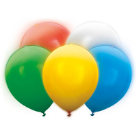 Ballons LED beleuchtet mix 30 cm gro&szlig;, 5 Stk...