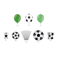 Fu&szlig;ball Party Set - Box of Decorations Football mix...