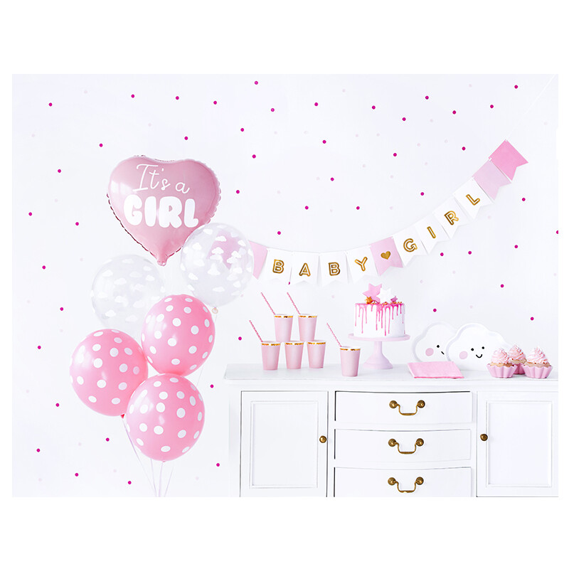 BABY SHOWER PARTY - Geschirr Deko Mädchen Geburt It`s a Girl 1