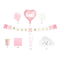 Baby M&auml;dchen Party Set - Baby Shower Its a Girl -...