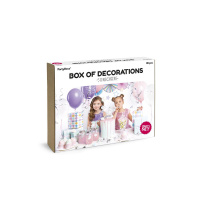 Einhorn Party Set - Box of Decorations Unicorn 35 teilig in der Deko Box