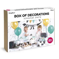 Dinosaurier Party Set - Box of Decorations Dinosaur - 39 teilig - Deko von Pary Deco