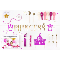 Prinzessinen Party Set - Box of Decorations Princess 31 teilig in der Deko Box