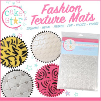 Pr&auml;gefolienset Fashion Mats von Cake Star ca 18 x 25...