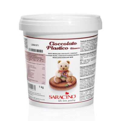 Saracino Modellierschokolade 1 kg WEISS Cioccolato Plastico bianco