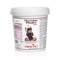 MHD 30.4.25! Saracino Modellierschokolade 1 kg DUNKEL Cioccolato Plastico Scuro