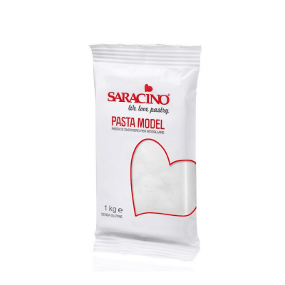 Saracino Pasta Model 1 kg WEISS Bianco White Modellliermasse NEU im FLOWPACK