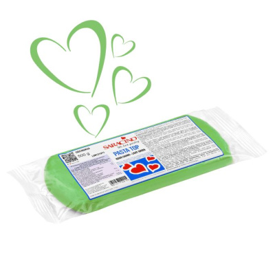 Saracino Pasta Top Hellgrün  500 g  Einschlagmasse Rollfondant Verde Chiaro