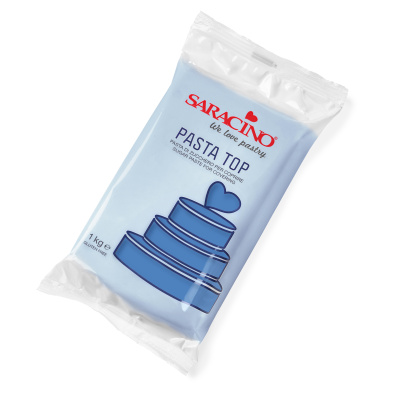 Saracino Pasta Top Blau 500 g  Einschlagmasse  Rollfondant azure