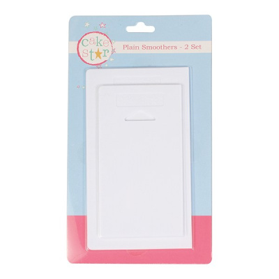 Glätter - Smoother Set 2 teilig von Cake Star - Spachtel - Ganache Scrapper - Schaber - Teigkarten . Größen 18 x 10 u  15 x 8 cm mit Skala in cm