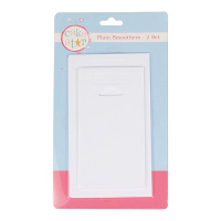 Glätter - Smoother Set 2 teilig von Cake Star - Spachtel - Ganache Scrapper - Schaber - Teigkarten . Größen 18 x 10 u  15 x 8 cm mit Skala in cm