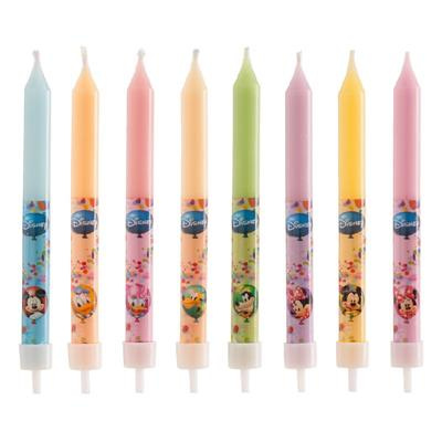 Kerzen Mickey und Freunde  8 Stk. Packung 9 cm