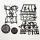 Patchwork Cutter und Embosser Disco Dancers Silhouette Set mit Musiknoten klein