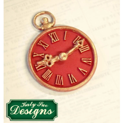 Uhr Taschenuhr mit flexiblem Zeiger - Clock Mould Designmatte Katy Sue Design