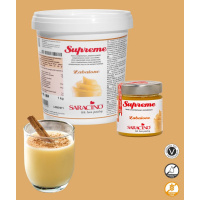 konzentrierte Aromapaste Supreme Zabajone zum Aromatisieren und Backen von Saracino 200 g im Glas