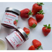 konzentrierte Fruchtpaste Supreme Erdbeere  - Fragola zum Aromatisieren von Saracino 200 g im Glas