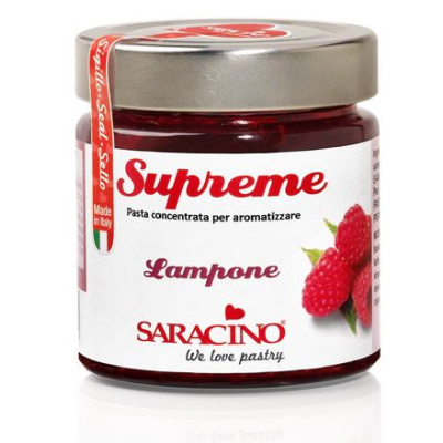 konzentrierte Fruchtpaste Supreme Himbeere - Lampone  zum Aromatisieren von Saracino 200 g im Glas