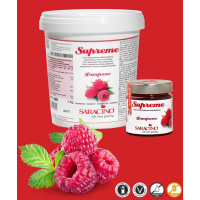 konzentrierte Fruchtpaste Supreme Himbeere - Lampone  zum Aromatisieren von Saracino 200 g im Glas