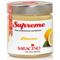 konzentrierte Fruchtpaste Supreme Zitrone Limone zum Aromatisieren von Saracino 200 g im Glas