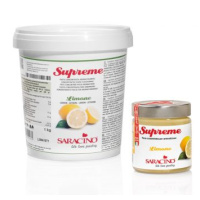 konzentrierte Fruchtpaste Supreme Zitrone Limone  1 kg zum Aromatisieren von Saracino im wiederverschlie&szlig;baren Kunststoffk&uuml;bel
