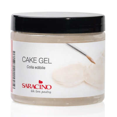 Cake Gel von Saracino 200 g -Piping Gel - essbarer Kleber - zum Schreiben, Tiffany-Technik, Zuckerkleber, als Wasser auf Fondant, Wassertropfen, f&uuml;r Wafer Paper Blumen MHD 31.03.24