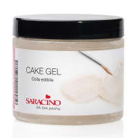 Cake Gel von Saracino 200 g -Piping Gel - essbarer Kleber - zum Schreiben, Tiffany-Technik, Zuckerkleber, als Wasser auf Fondant, Wassertropfen, f&uuml;r Wafer Paper Blumen MHD 31.03.24