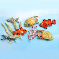 Unter Wasser - Fische, Seetang, Korallen Mould Designmatte Katy Sue Design