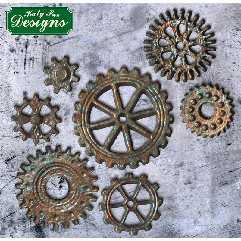 Steam Punk Collection - Technik - Zahnräder groß - Distressed Cogs Mo