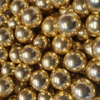 Schoko Crisp Kugeln XL Vintage Gold glänzend 100 g...