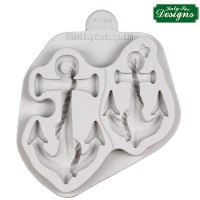 Anker in 2 Gr&ouml;&szlig;en mit Seil  - Anchors Mould Designmatte Katy Sue Design Anker 8,5 cm und 7 cm gro&szlig;