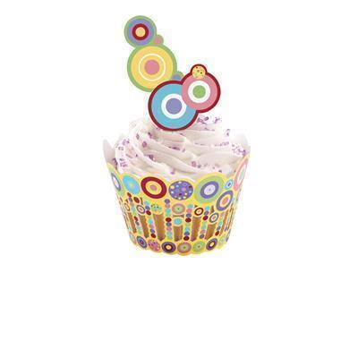 Cupcake Wrapsn Pix Set Sweet Dots