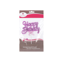 3D Stecker  Happy Birthday pink Topper von Cake Masters...