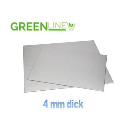 Torten Platte 46 x 40  cm silber  rechteckig Dicke 4 mm - Cake-Masters greenline - nachhaltig ohne Verpackung